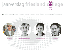 Tablet Screenshot of jaarverslag.frieslandcollege.nl